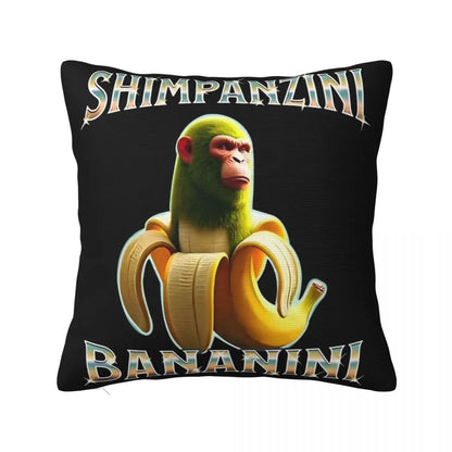 Brainrot Meme Italian Brain Rot Tung Tung Tung Sahu  Pillow Case Cushion Polyester Pillow Cover Morden For Sofa Car Home Decor