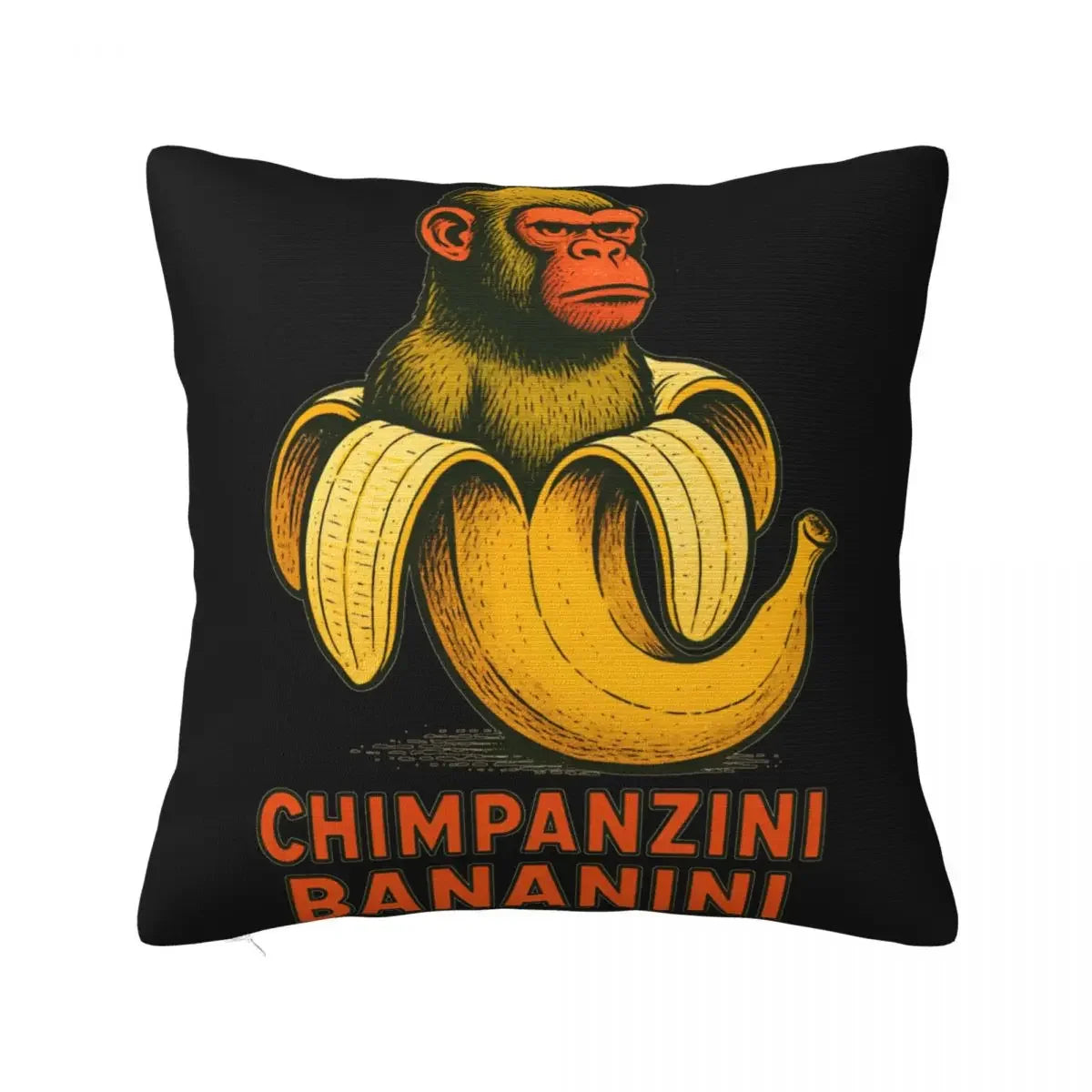 Brainrot Meme Italian Brain Rot Tung Tung Tung Sahu  Pillow Case Cushion Polyester Pillow Cover Morden For Sofa Car Home Decor