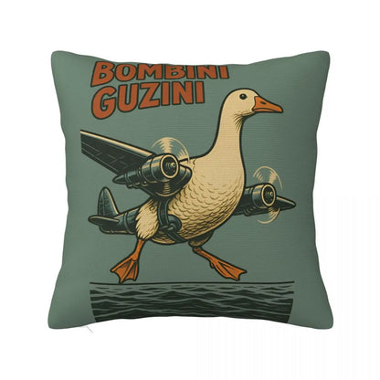 Brainrot Meme Italian Brain Rot Tung Tung Tung Sahu  Pillow Case Cushion Polyester Pillow Cover Morden For Sofa Car Home Decor