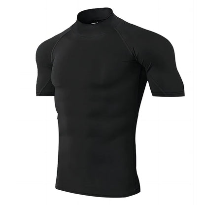 Compression T Shirt Men Quick Dry Short Sleeve Casual Summer T-Shirt Fitness Training Running Shirt Tight Tops Tee Men Rashgard